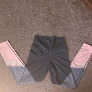 Aerie Pink & Gray Leggings